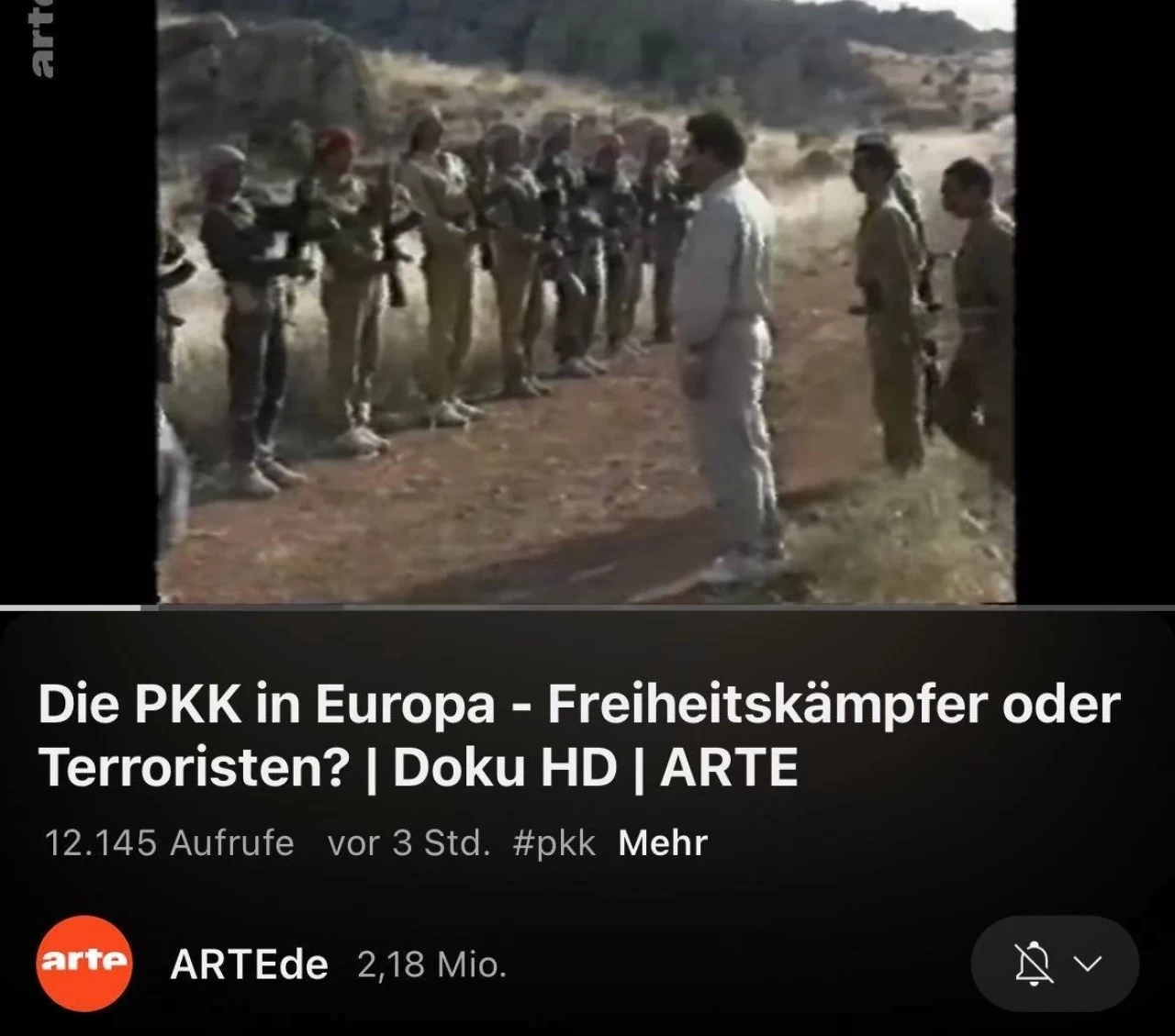 ARTE'de Yayınlanan Belgeselde PKK Propagandası! Avrupa'da 20 Milyon Euro'luk Para Akışı